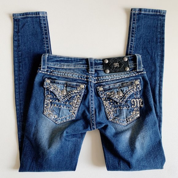 Miss Me Denim - Miss Me Skinny Jeans Button Flap Pocket Size 24